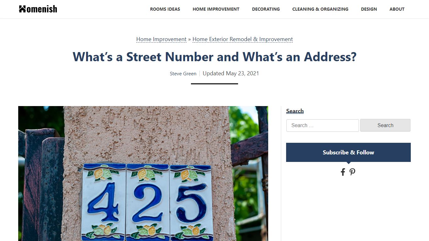 What's a Street Number and What's an Address? - Homenish
